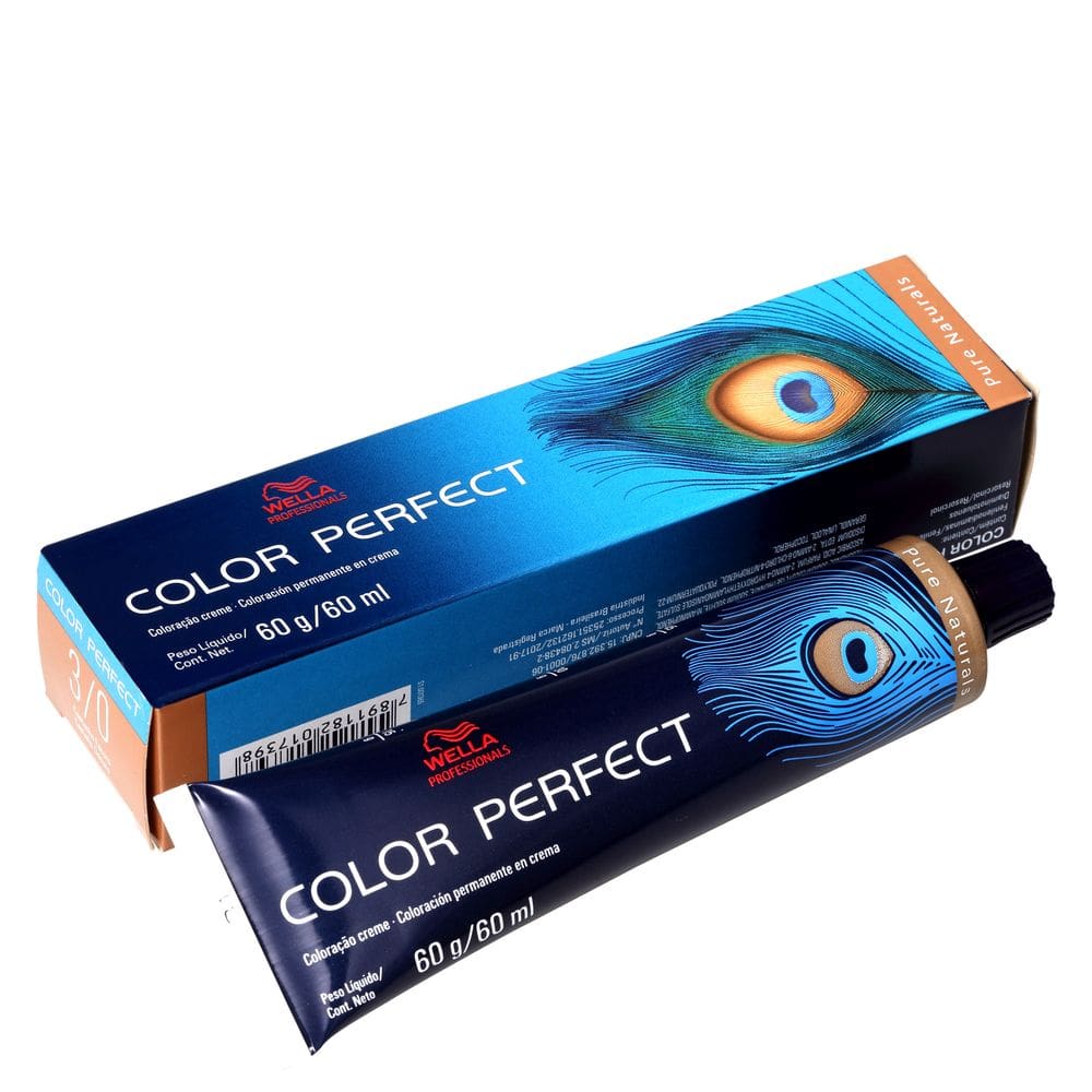 Wella Color Perfect 3/0 Castanho Escuro - Coloração 60g BLZ