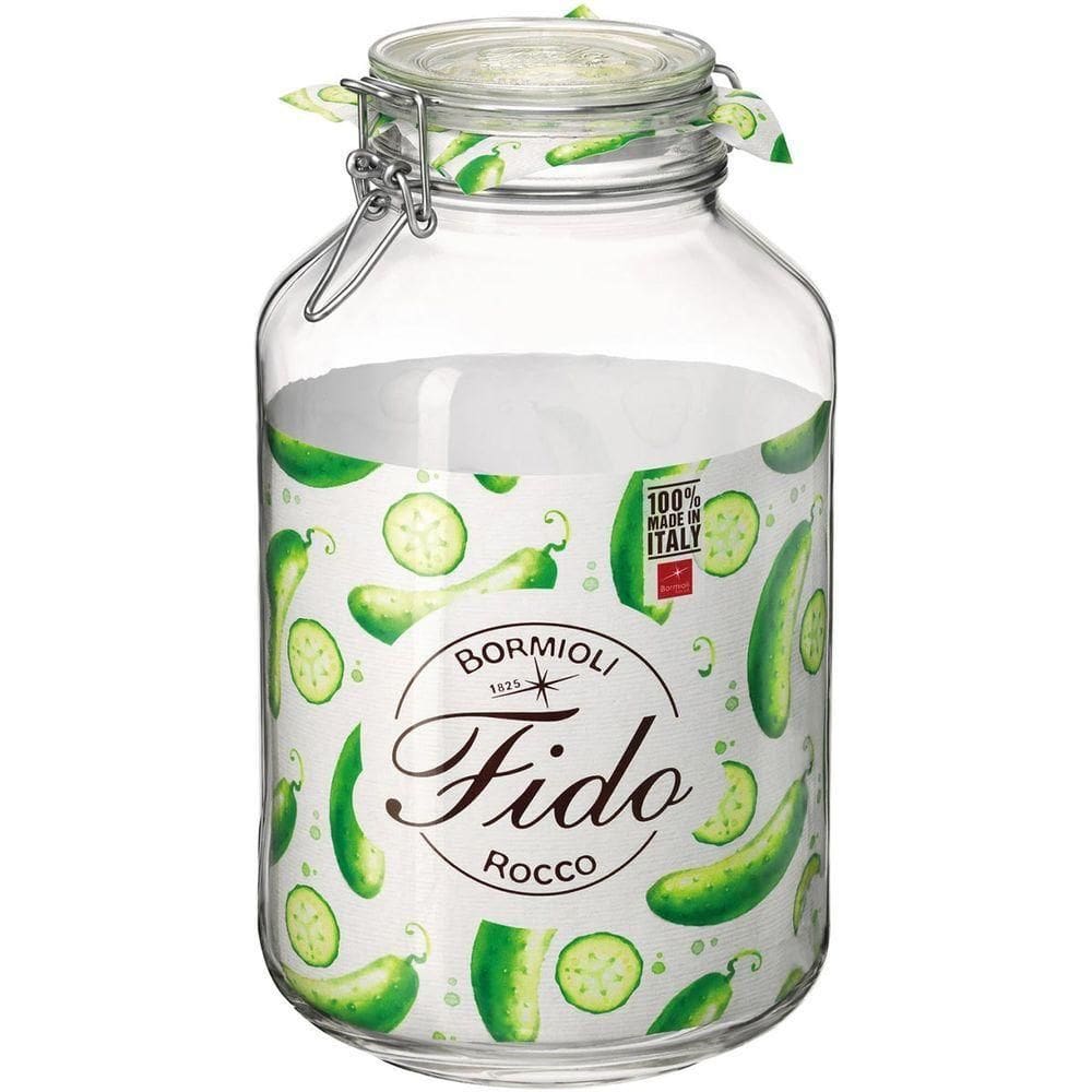 Bormioli Rocco Fido Pote Hermético 28X16X16Cm 4L Vidro Transp