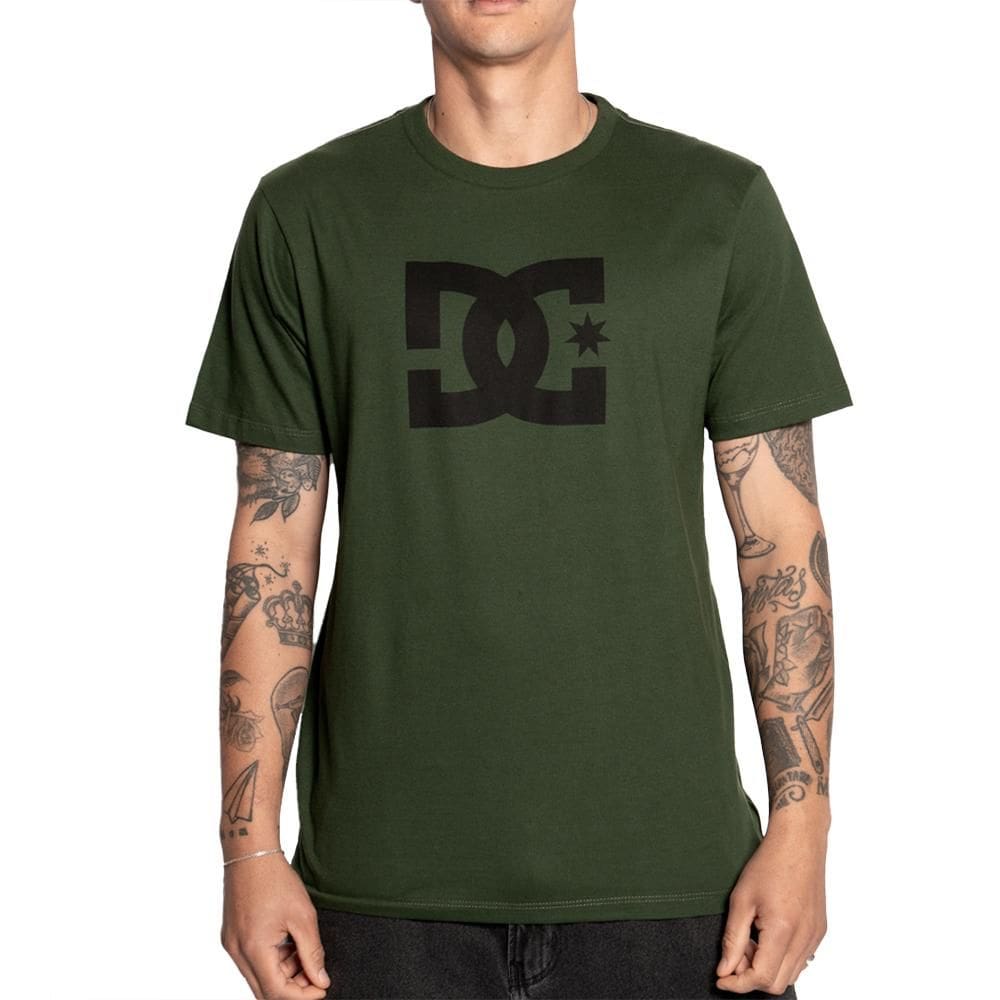 Camiseta DC Shoes DC Star Color SM25 Masculina Verde Escuro