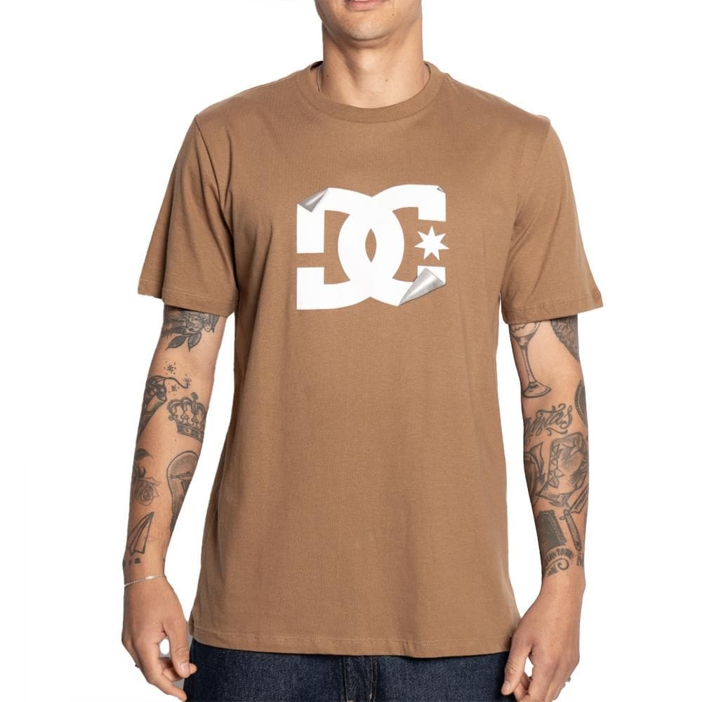 Camiseta DC Shoes DC Star Peel Of SM25 Masculina Marrom