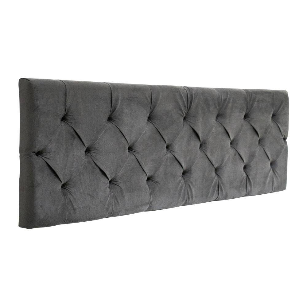 Cabeceira Castor King Flórida Painel Cinza 193cm