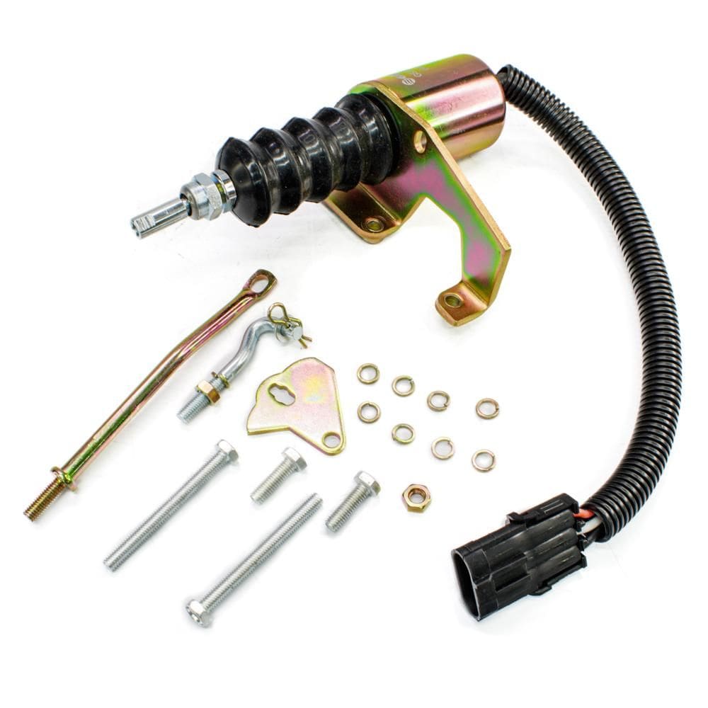 Válvula Solenoide De Parada Motor Cummins Komatsu WA320 WA380 WA420 WA450 12V 3 Pinos - GAUSS - GS22031