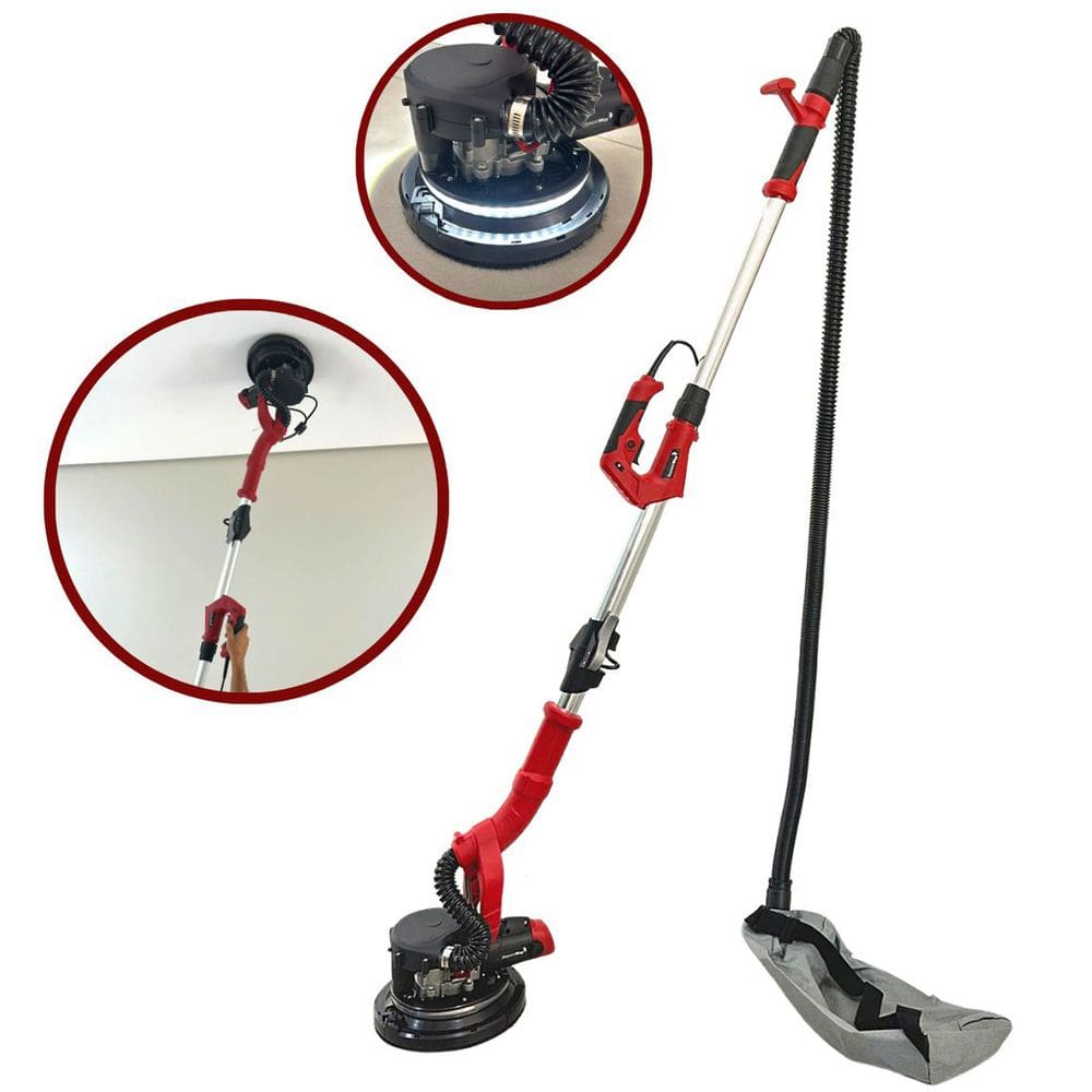 Lixadeira Parede Teto Telescópica Elétrica 750W Led Saco Coletor Importway Iwlpt750 Profissional