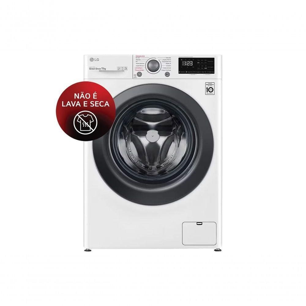 Lavadora Smart LG VC5 11kg Branca com Inteligência Artificial AIDD™ 110V