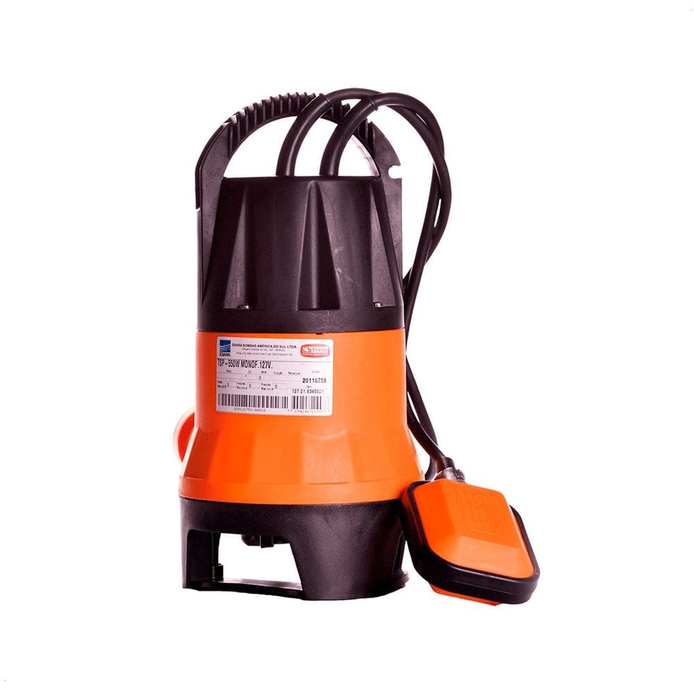 Bomba Submersível Tsp-550w 3/4 Cv Monofásico Motor Thebe Ip68 127v