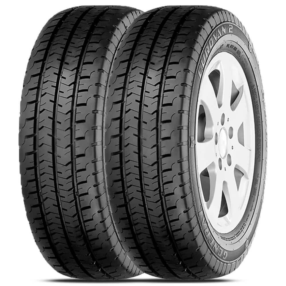 Kit 2 Pneu General by Continental Aro 14 185r14c 102/100q 8p