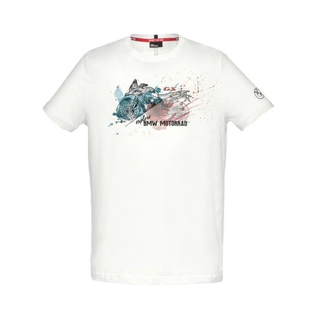 Camiseta Masculina Motorrad F850 GS Branca