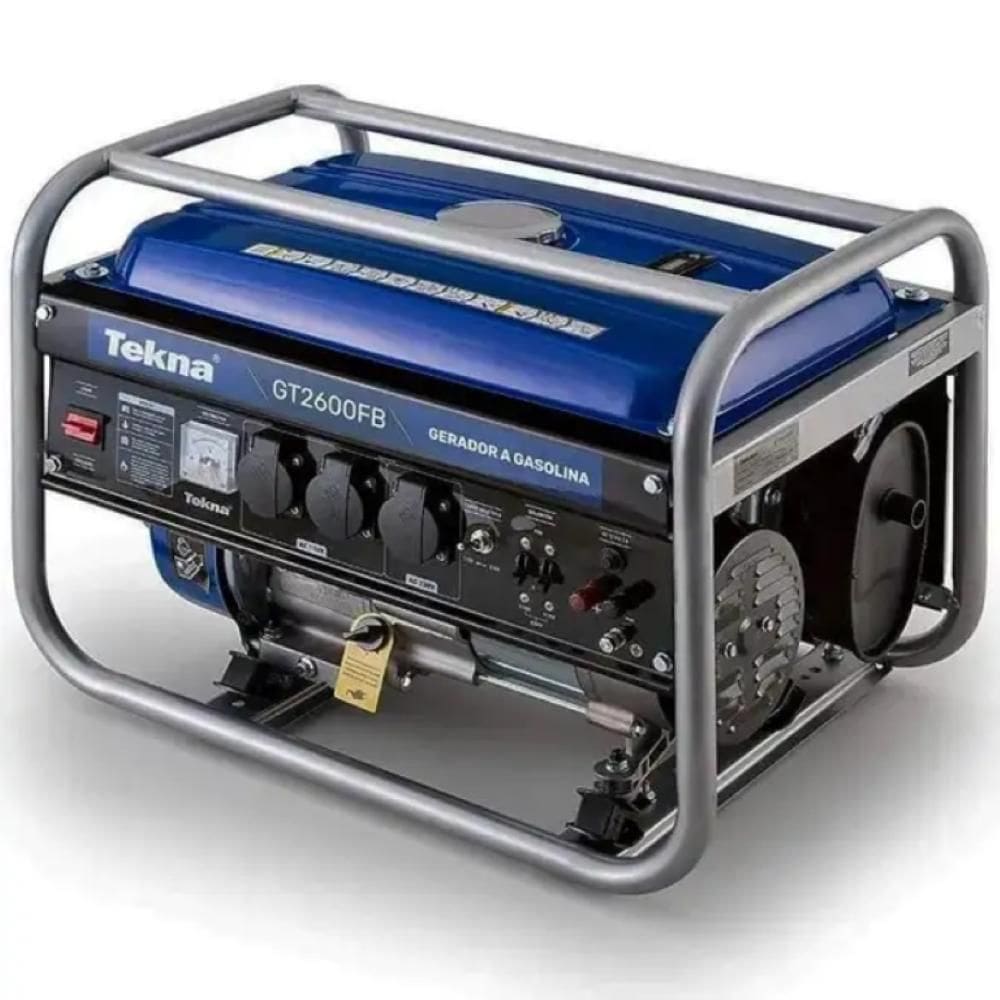 Gerador à Gasolina 2,5kva 2500w 115-230v 60hz Mono 4t Partida Manual 163cc Refrigerado à Ar Tekna