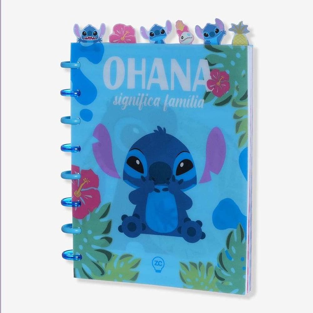 Caderno com Divisória Stitch – Disney Zona Criativa