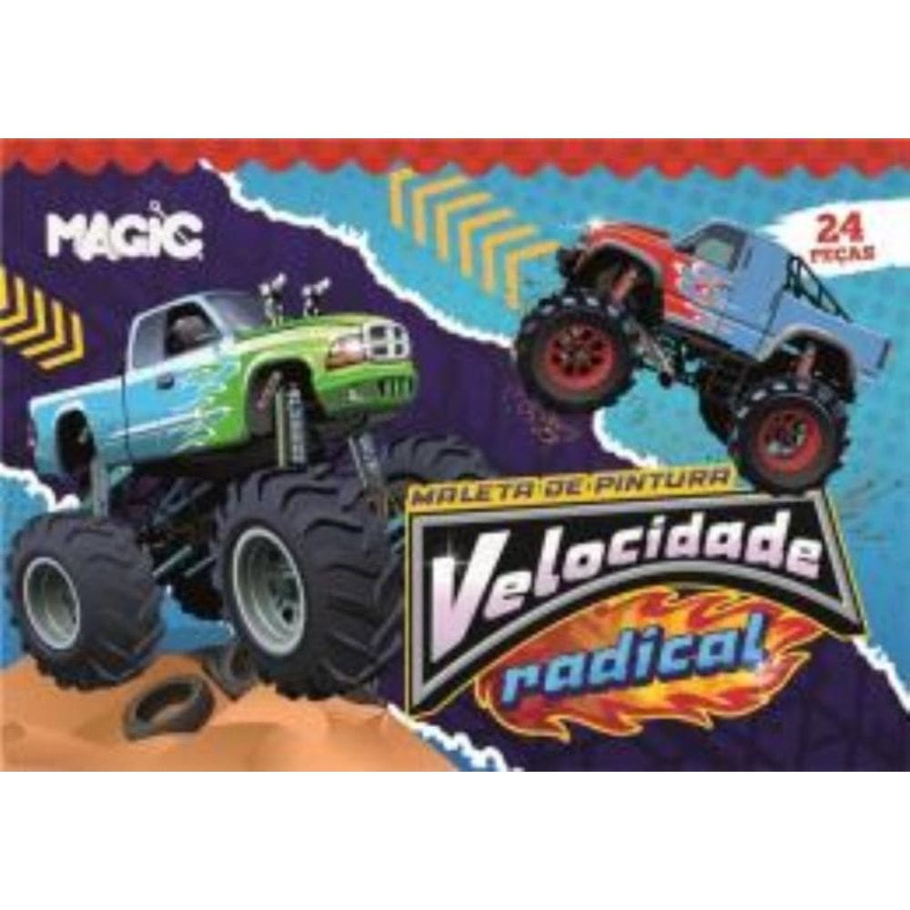 Maleta De Pintura 24 Pcs - Carros