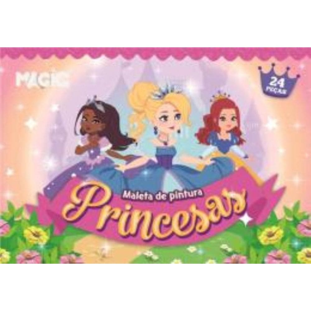 Maleta De Pintura 24 Pcs - Princesa
