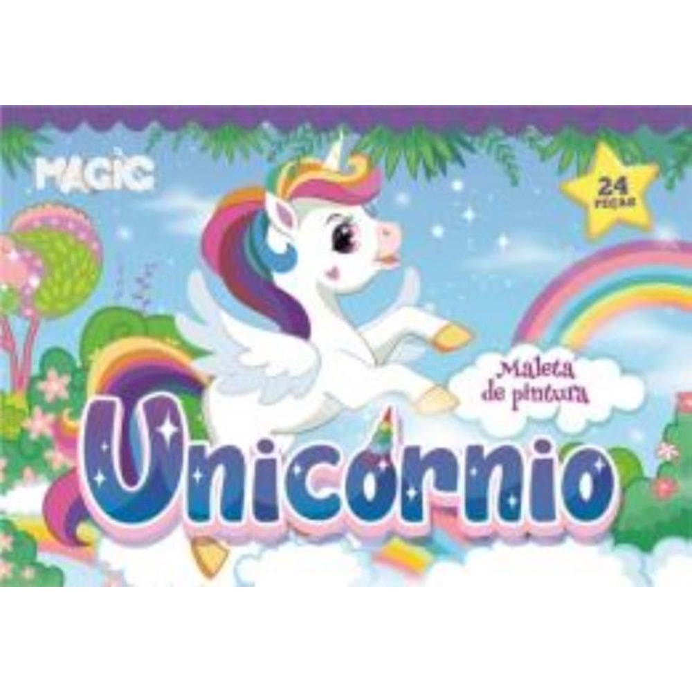 Maleta De Pintura 24 Pcs - Unicornio