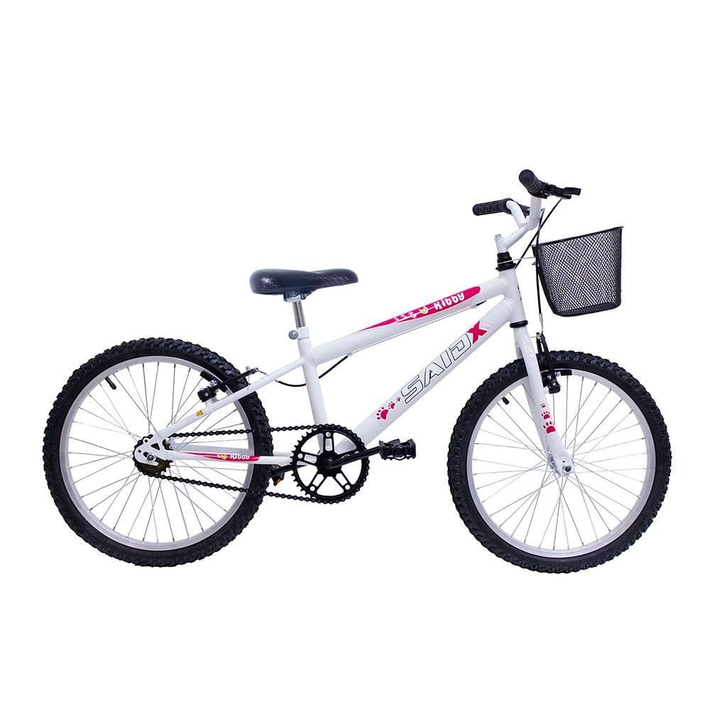Bicicleta Aro 20 Infantil Feminina Com Cesta