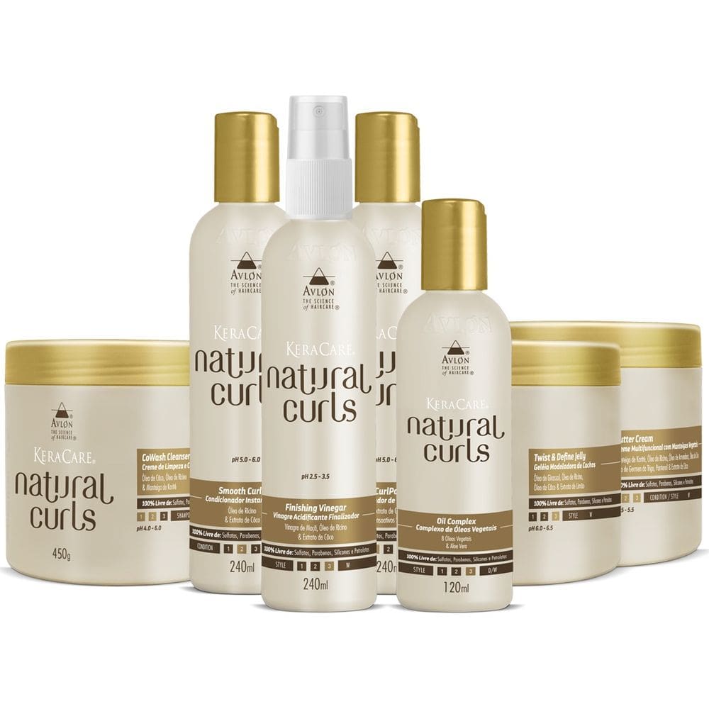 Avlon Kit Completo Natural Curls Para Cacheadas E Crespas
