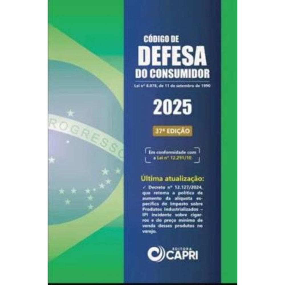 Codigo De Defesa Do Consumidor 2025 - 37ª Ed