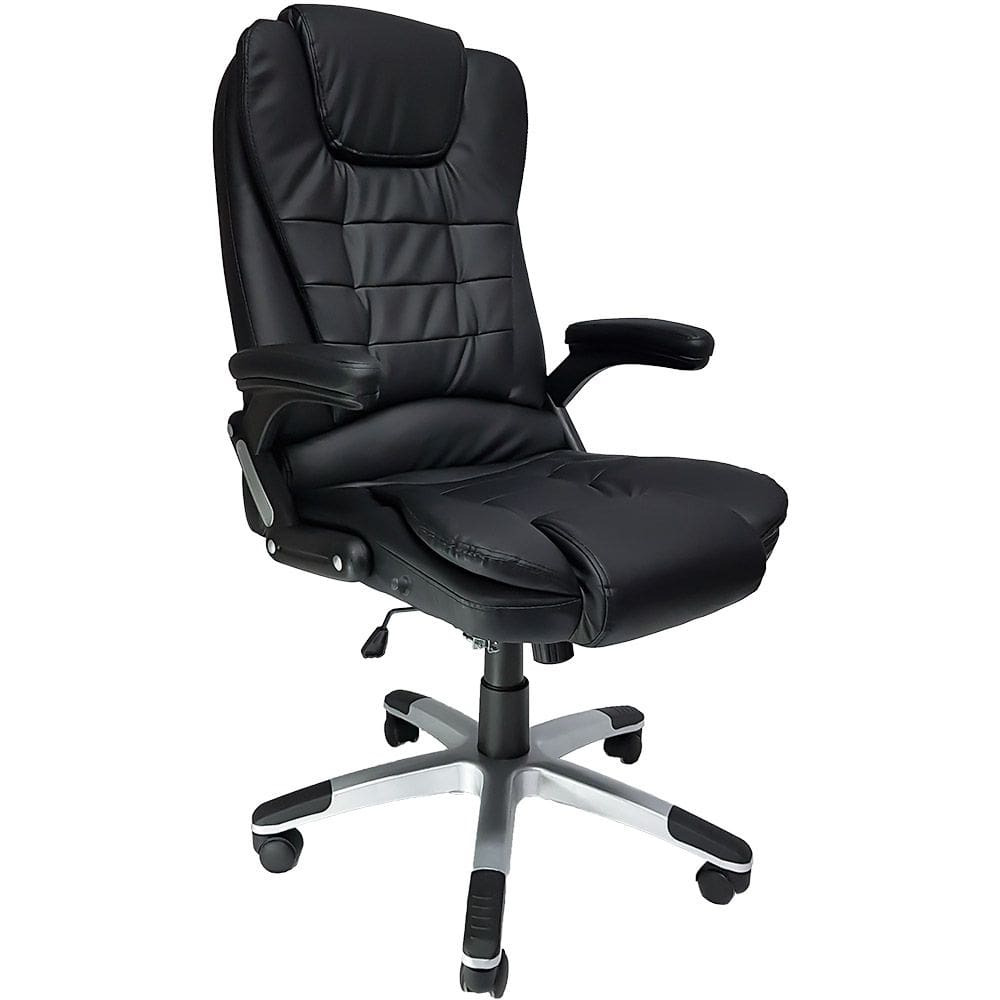 Cadeira Presidente Confort em PU Giratoria Preto MAXOFFICE