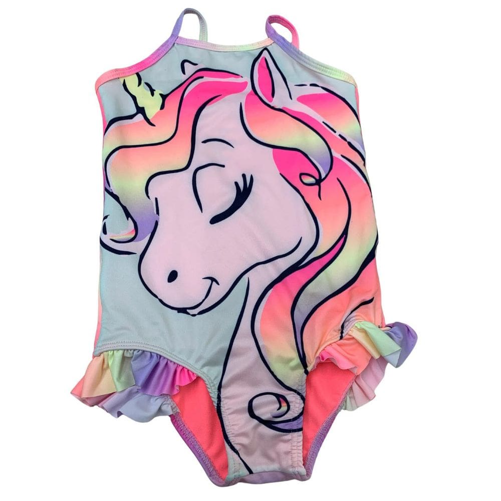 Maiô Infantil Com Proteção Solar Uv Unicornio Natação Praia Piscina Filtro Sol Fps50 Juvenil Kids