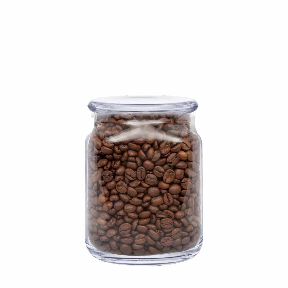 Pote de Vidro com Tampa de Vidro Hermético M - Ruvolo