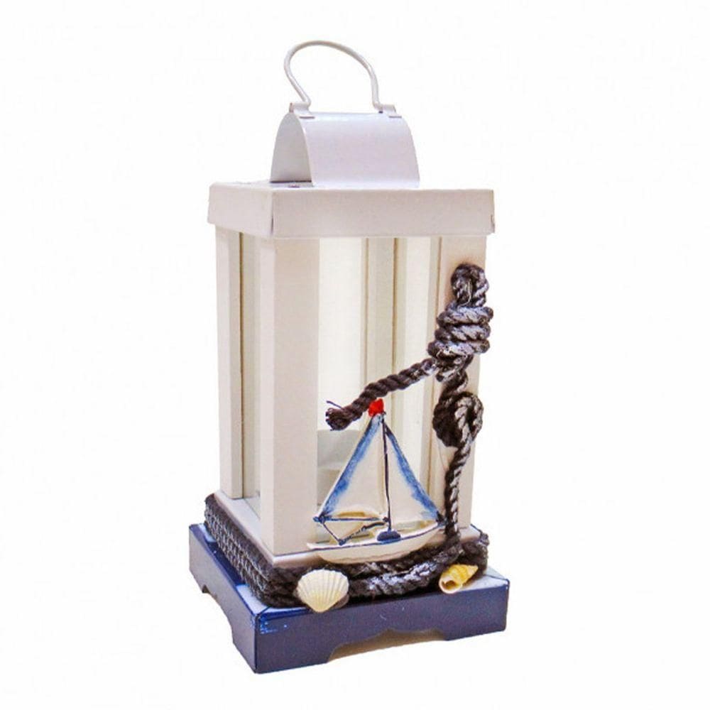 Lamparina Luminária Castiçal De Vela Naval Barco Decoração