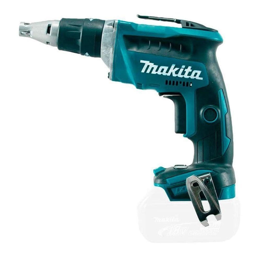 Parafusadeira Auto Alimentação 1/4`` Sem Fio 18v Com Motor Bl Iluminação Reversível Dfs452z Makita