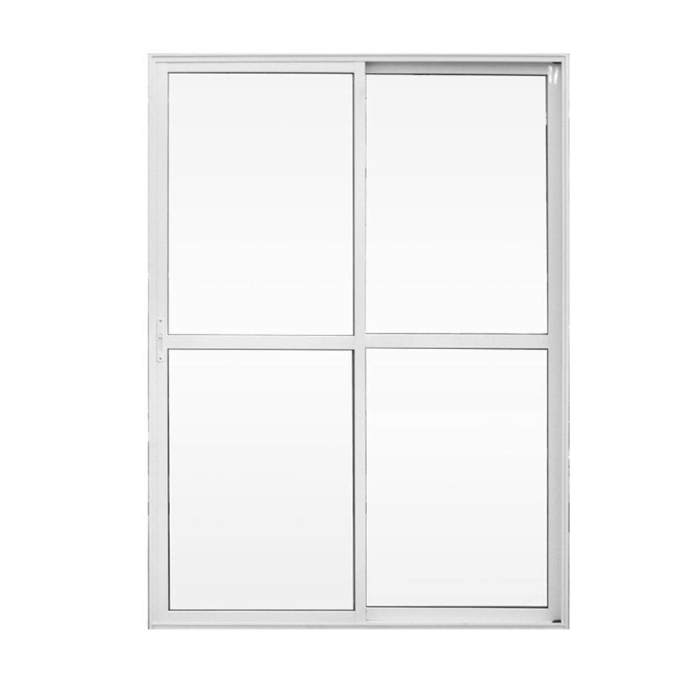 Porta Sacada 2 Folhas Alumínio 1,20 X 2,10 com Fechadura Hale Esquadrias