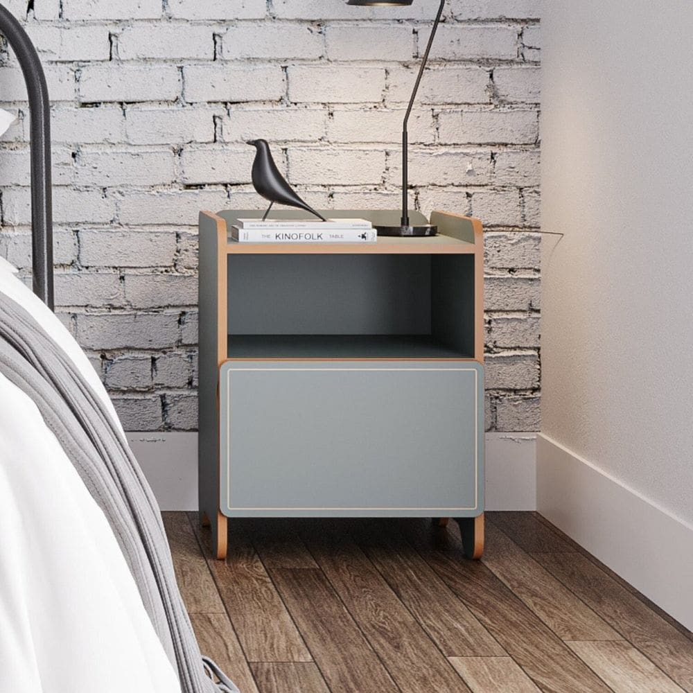 Mesa de Cabeceira 1 Gaveta - Cindy Verde