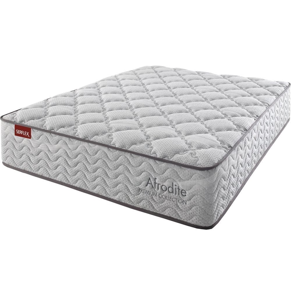 Colchão King Serflex Molas Ensacadas Afrodite 34x193x203cm Cinza