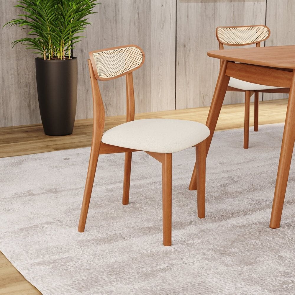 Kit 2 Cadeiras Madeira Maciça Ceci Yescasa Natural