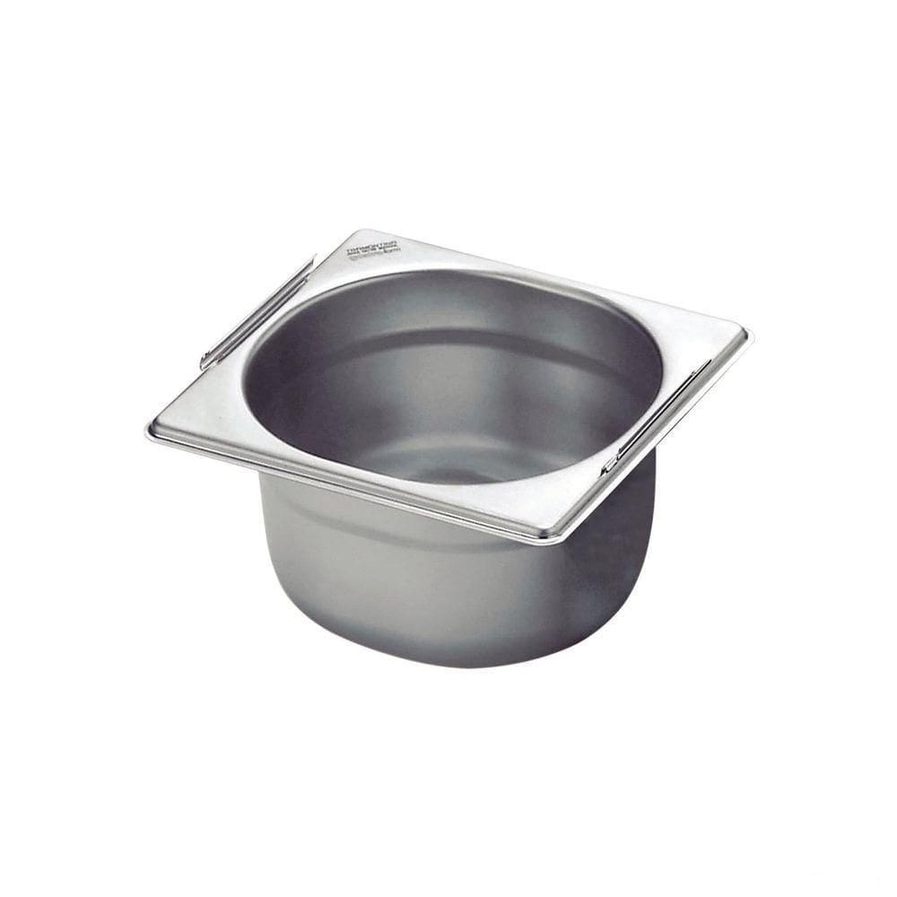Cuba Tramontina Gn 1/6 Em Aço Inox Com Alças Móveis Profundidade 100 Mm - Aço 430 Tramontina