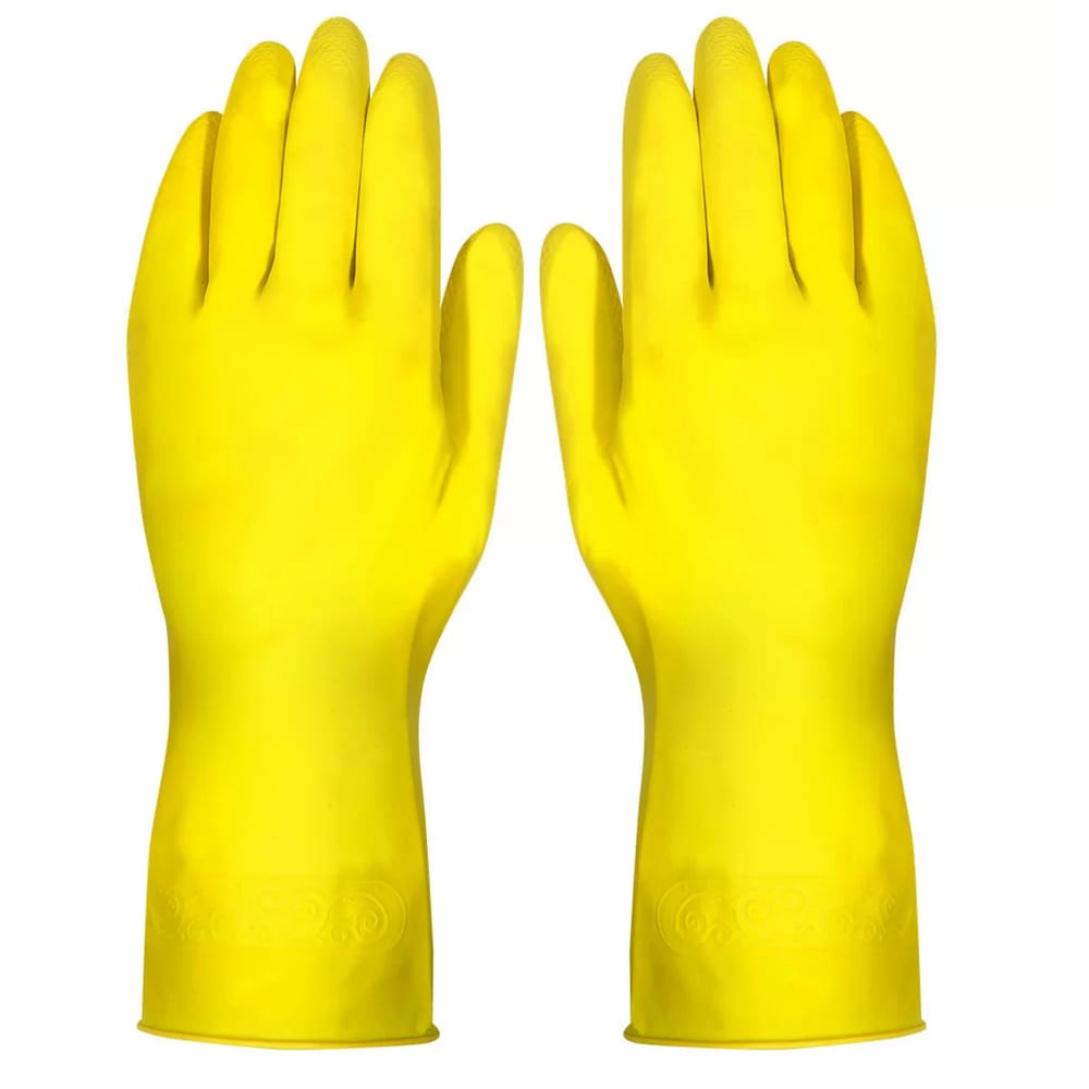 Luva de Latex Amarela Multiuso Extra Grande - Vila