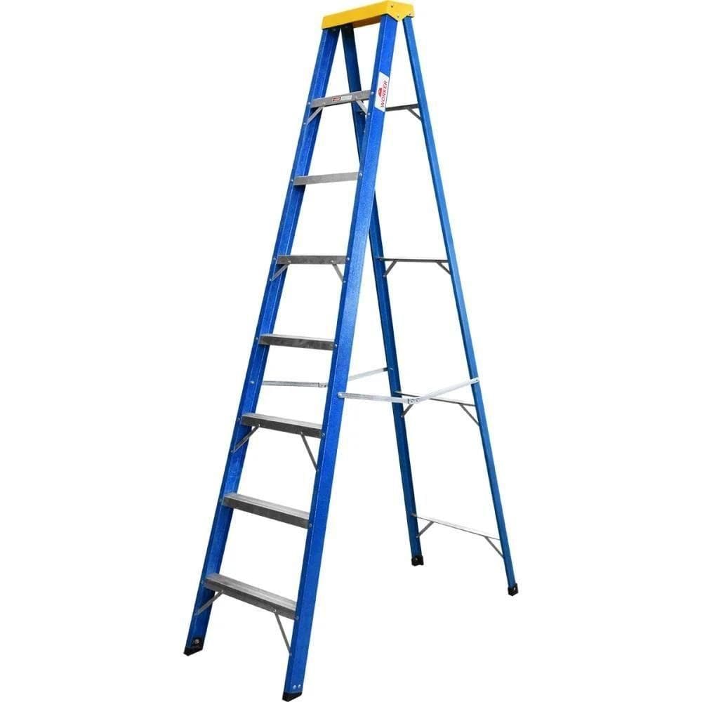 Escada Em Fibra Com 8 Degraus Capacidade 150kg Worker