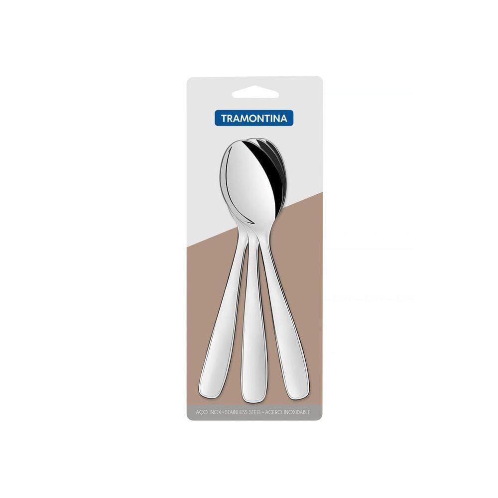 Conjunto De Colheres De Mesa Aço Inox Maresias Tramontina 3 Peças Tramontina