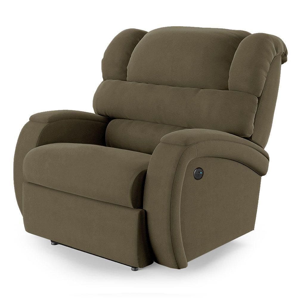 Poltrona Do Papai Reclinável Napoli Power Elétrica Usb Veludo Fh1 Terracota