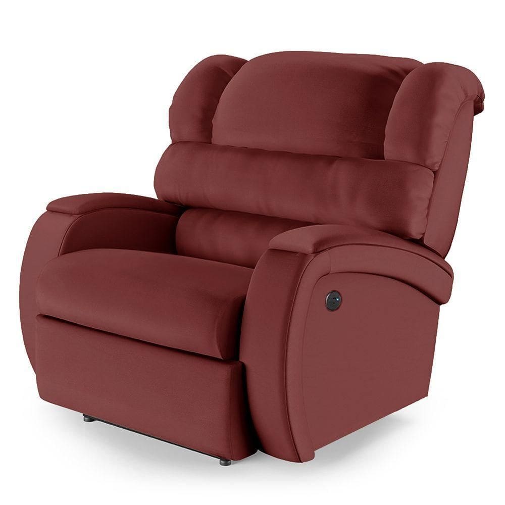 Poltrona Do Papai Reclinável Napoli Power Touch Usb Pu Vermelho Fh1