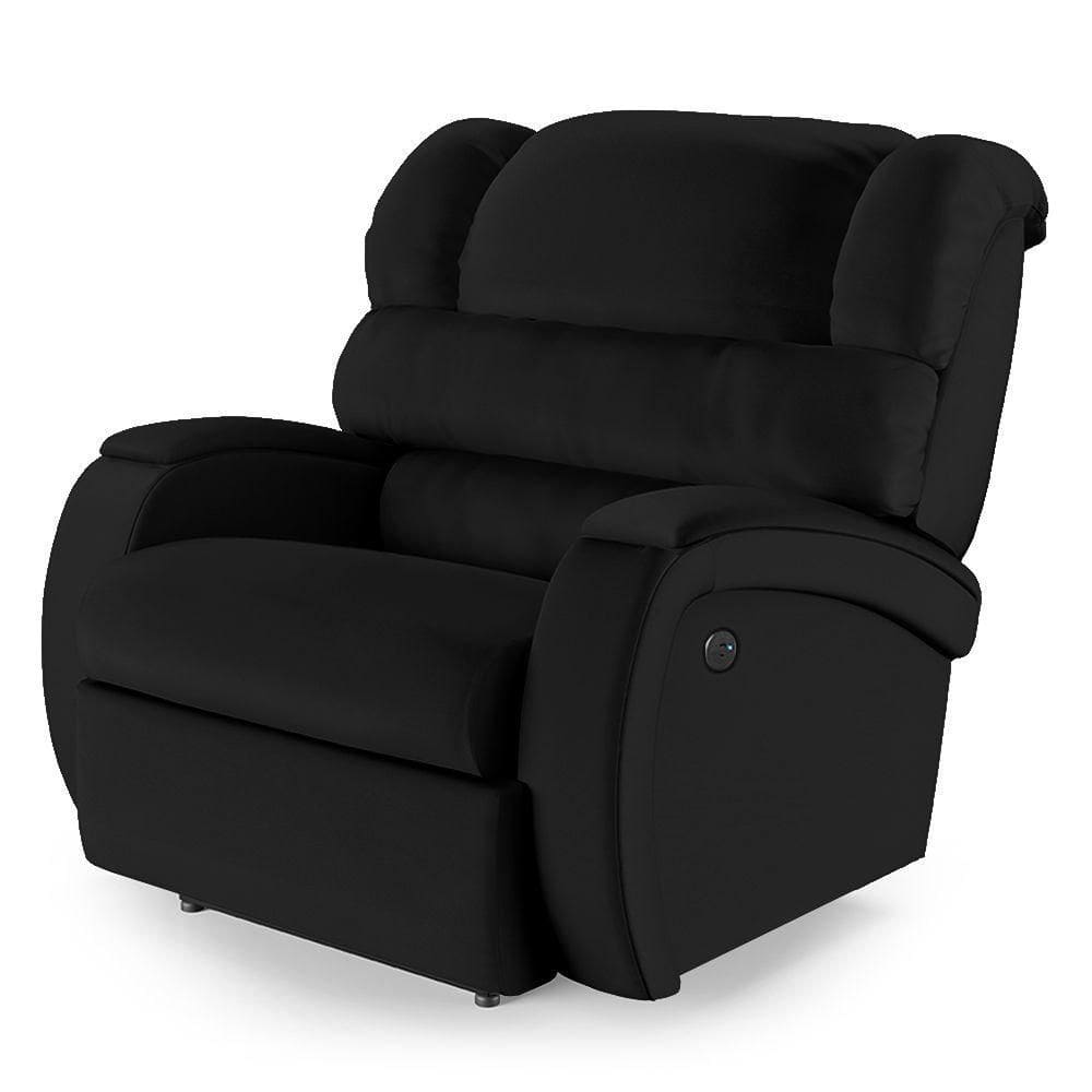 Poltrona Do Papai Reclinável Napoli Power Touch Usb Pu Preto Fh1