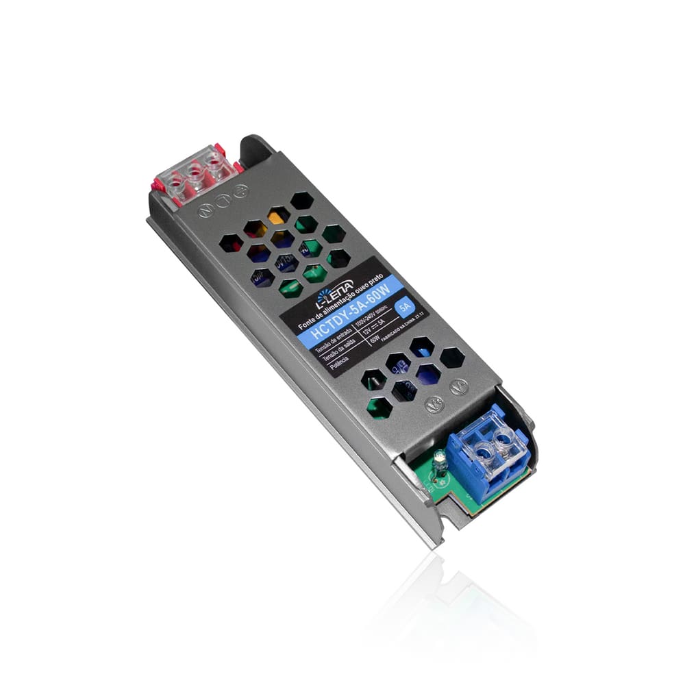 Fonte Driver Chaveada Para Led de 5a 12v Bivolt Led Line