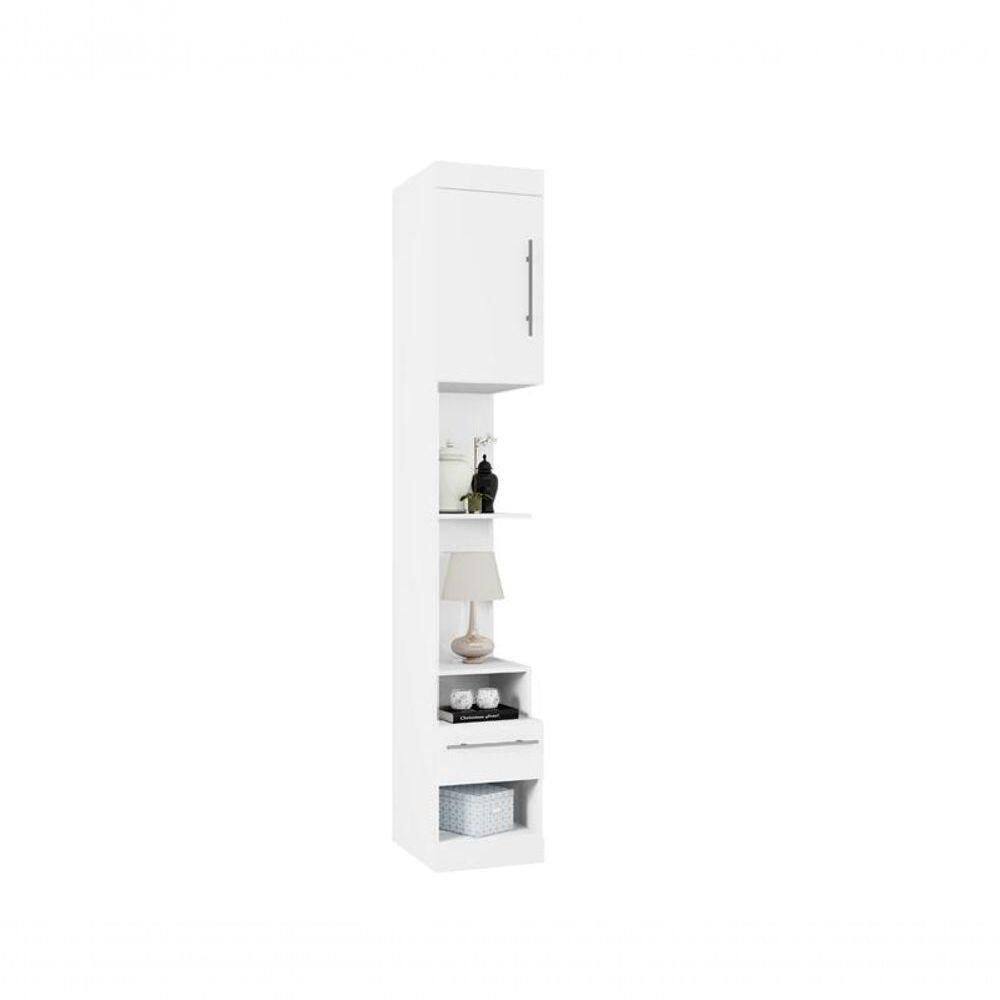 Módulo 1 Porta 1 Gaveta Star Branco - Poliman