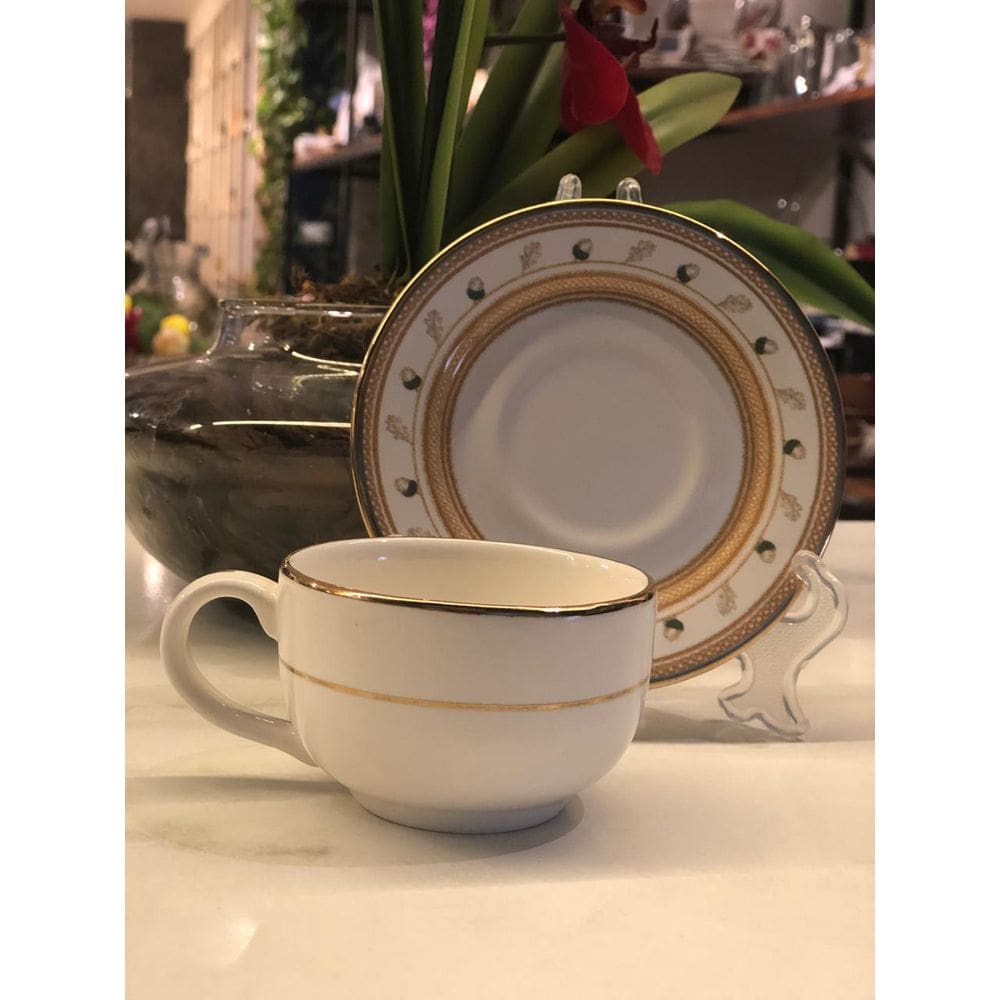 Unidade De Xicara De Cafe Filete C/Pires Premium Classic Nuts
