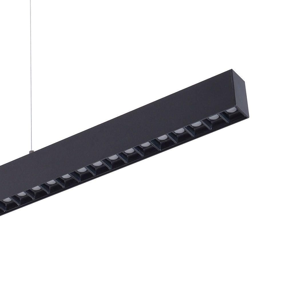 Lustre Pendente Nordecor Lyta Pro Led Bivolt Preto 3000k