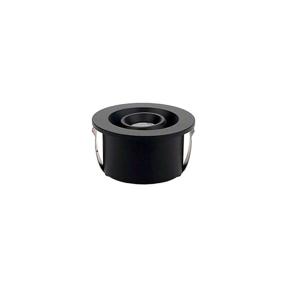 Spot De Embutir Nordecor Ollo Mini Redondo Led Alto Irc 90 3w Bivolt Preto 3000k Luz Amarela 6543