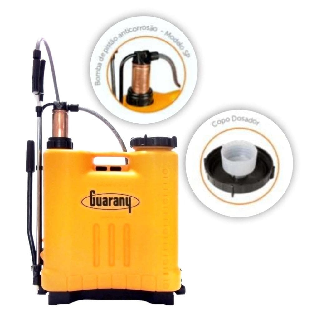 Pulverizador Costal Simétrico Guarany SP 16Litros 600 ml/min