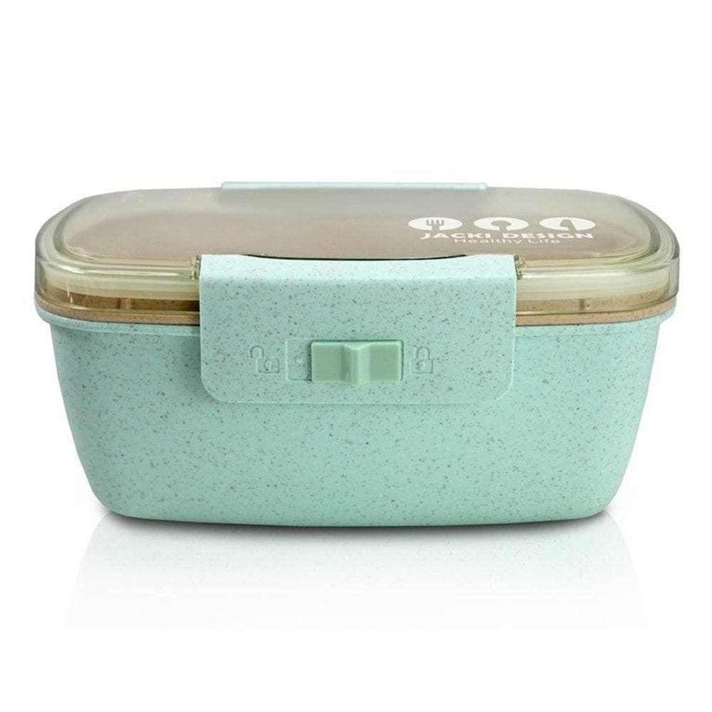 Conjunto Pote Marmita Ecológica 650 Ml Com Copo C- Tampa 300 Ml Verde
