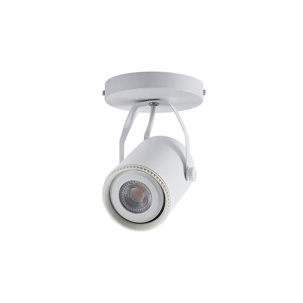 Spot Direcionável De Sobrepor Nordecor Lille Com Canopla Par20 E27 Bivolt Branco 6270