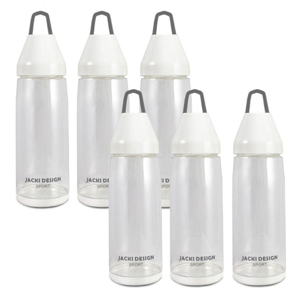 Kit De 6 Peças Garrafa 650ml Jacki Design Branco