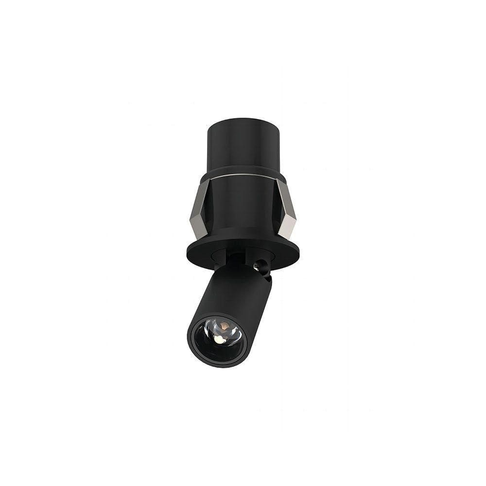 Spot De Embutir Retrátil Nordecor Mali Led Alto Irc 90 3w Bivolt Preto 3000k Luz Amarela 6545