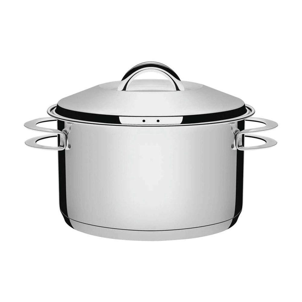 Caçarola Solar Solar Funda Em Aço Inox Fundo Triplo Com Tampa E Alças 28 Cm 8,4 L