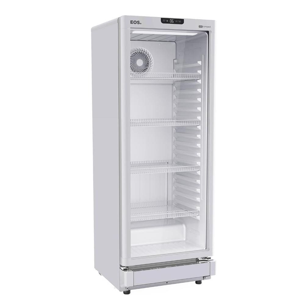 Refrigerador Expositor Vertical EOS 231 Litros Eco Gelo Digital Branco EEV210B 110V