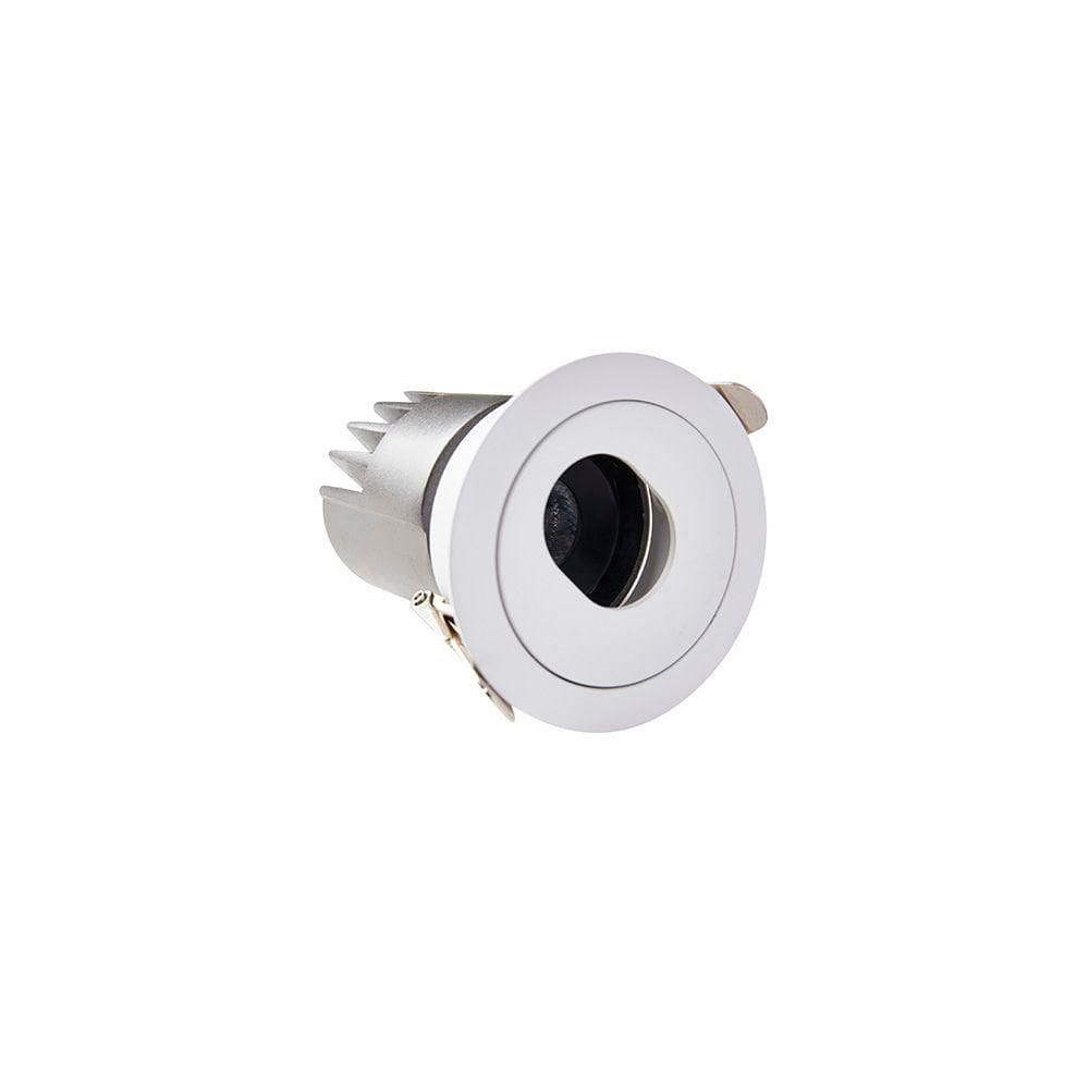 Spot De Embutir Nordecor Mayn Redondo Led Alto Irc 97 7w Bivolt Branco 2700k Luz Amarela 6508