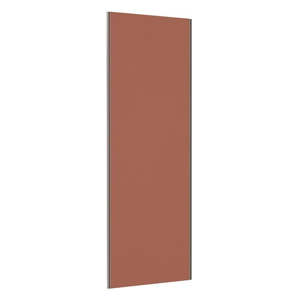 Porta De Correr 80cm Puxador Champagne E Kit Ferragem Gaia