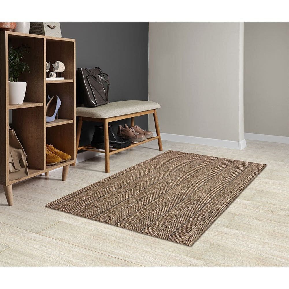 Tapete São Carlos 095cm X 150cm Eco Terra Madeira